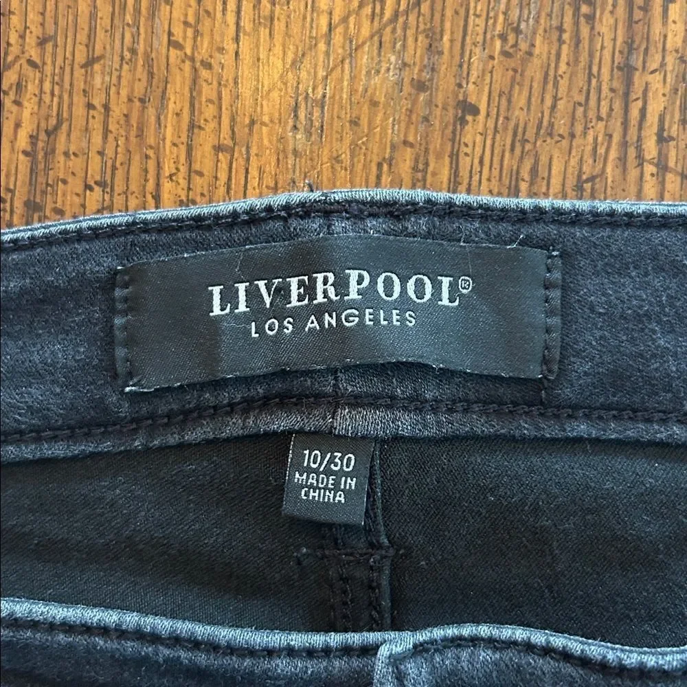 Liverpool Jeans black Stretchy. Size 10